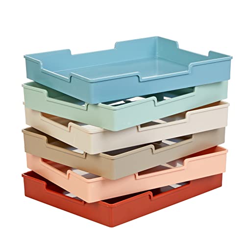 Really Good Stuff Plastic Trays - Boho Set of 6