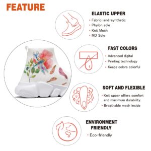 Hetios Womens Painted Sneakers - Walking Shoes Running Shoes Mesh Workout Casual Sock Shoes 6