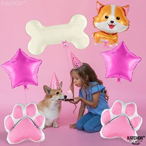 KatchOn, Dog Balloon for Puppy Party - 28 Inch, Pack of 6 | Paw Balloons, Puppy Birthday Decorations | Puppy Balloons for Birthday Party, Dog Birthday Party Supplies | Dog Balloons, Puppy Decorations