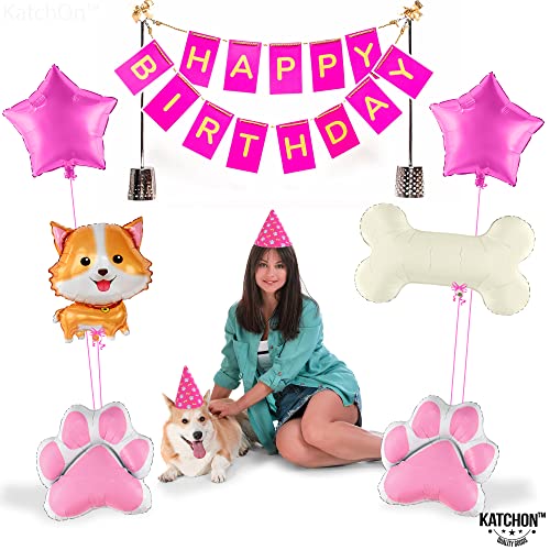 KatchOn, Dog Balloon for Puppy Party - 28 Inch, Pack of 6 | Paw Balloons, Puppy Birthday Decorations | Puppy Balloons for Birthday Party, Dog Birthday Party Supplies | Dog Balloons, Puppy Decorations