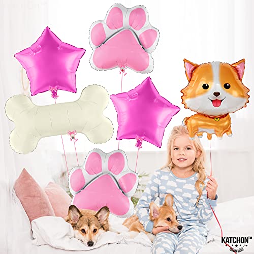 KatchOn, Dog Balloon for Puppy Party - 28 Inch, Pack of 6 | Paw Balloons, Puppy Birthday Decorations | Puppy Balloons for Birthday Party, Dog Birthday Party Supplies | Dog Balloons, Puppy Decorations