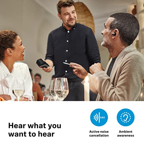 Sennheiser Consumer Audio Sennheiser Conversation Clear Plus - True Wireless Bluetooth Hearing Solution for Speech Enhancement with Active Noise Cancellation (ANC) - Black, medium