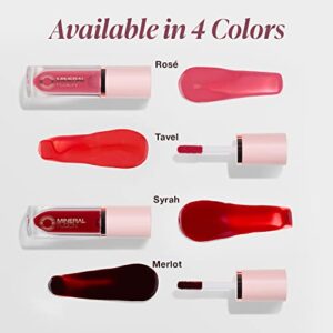 Mineral Fusion 2-in-1 Lip & Cheek Stain Rose, 0.10 fl oz, Rosey Pink hydrating, long-lasting, matte lip and cheek color