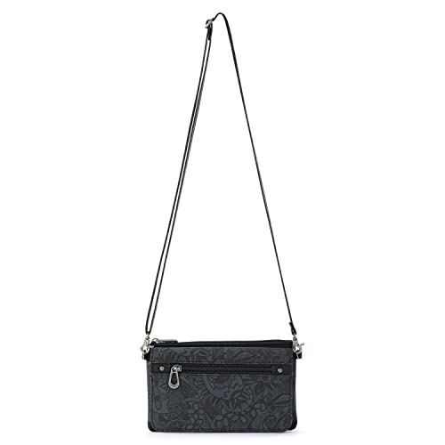 Sakroots Corin Smartphone Flap Crossbody in Eco-Twill, Black Spirit Desert