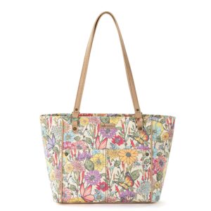 sakroots metro tote bag, pinkberry in bloom