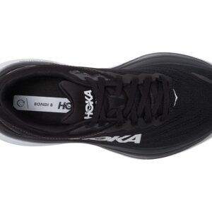 HOKA ONE ONE | Women's, Bondi 8 Road Running Sneakers (Black & White - 7)