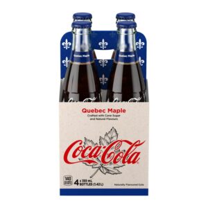 coca-cola, quebec maple flavoured 4x355ml 4 pack (imported from canada) 48 fl oz