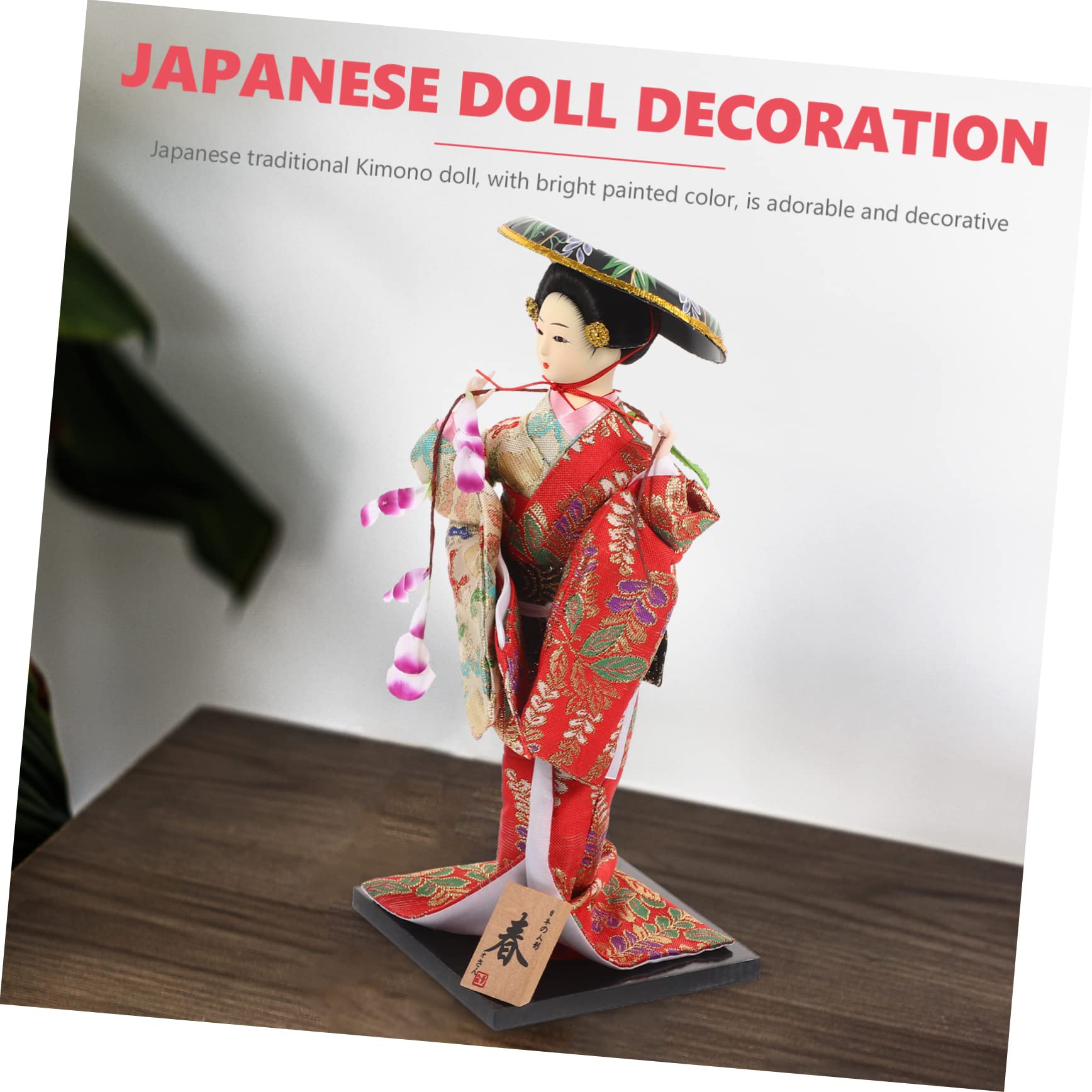 FAVOMOTO Japanese Geisha Ornaments Japanese Kabuki Doll Japanese Kimono Hotel Decoration Ornaments Japanese Films Desk Top Decor Toys for Girls Crafts Japanese-Style Cloth Office