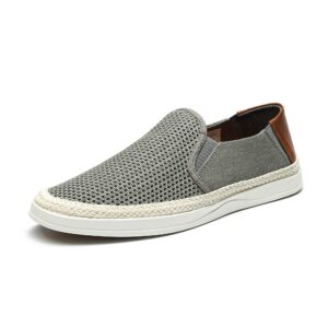 bruno marc men's loafers slip-on casual shoes sneakers summer beach shoes, grey, size 11, sbfs2301m