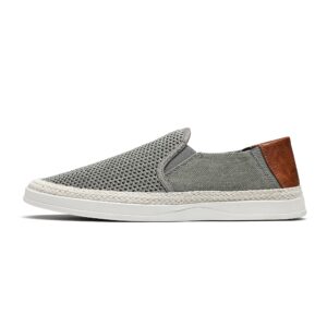 Bruno Marc Men's Loafers Slip-on Casual Shoes Sneakers Summer Beach Shoes, Grey, Size 11, SBFS2301M