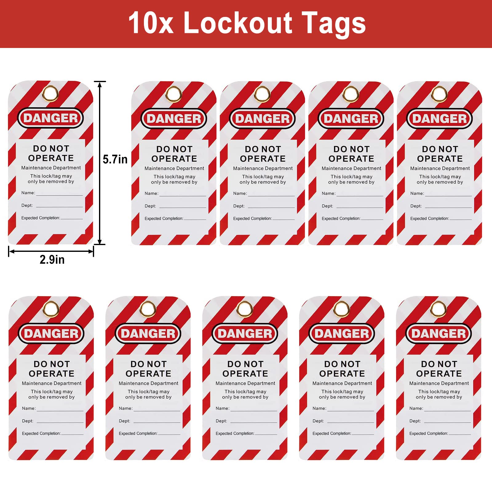 Young Dance Electrical Lockout Tagout Kit -Lock Out Tag Kits for OSHA Compliance with Hasps，Universal Circuit Breaker Lock, Loto Tags, Safety Padlock(2 Keys Per Lock) for Safe Electrical Lockouts