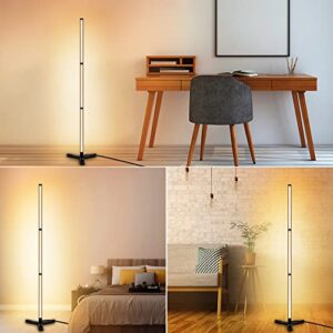 PMS Floor Lamp Mood Light Standing Corner Lamp Reading Light for Living Room, Bedroom, Office or Study Room (Warm White)