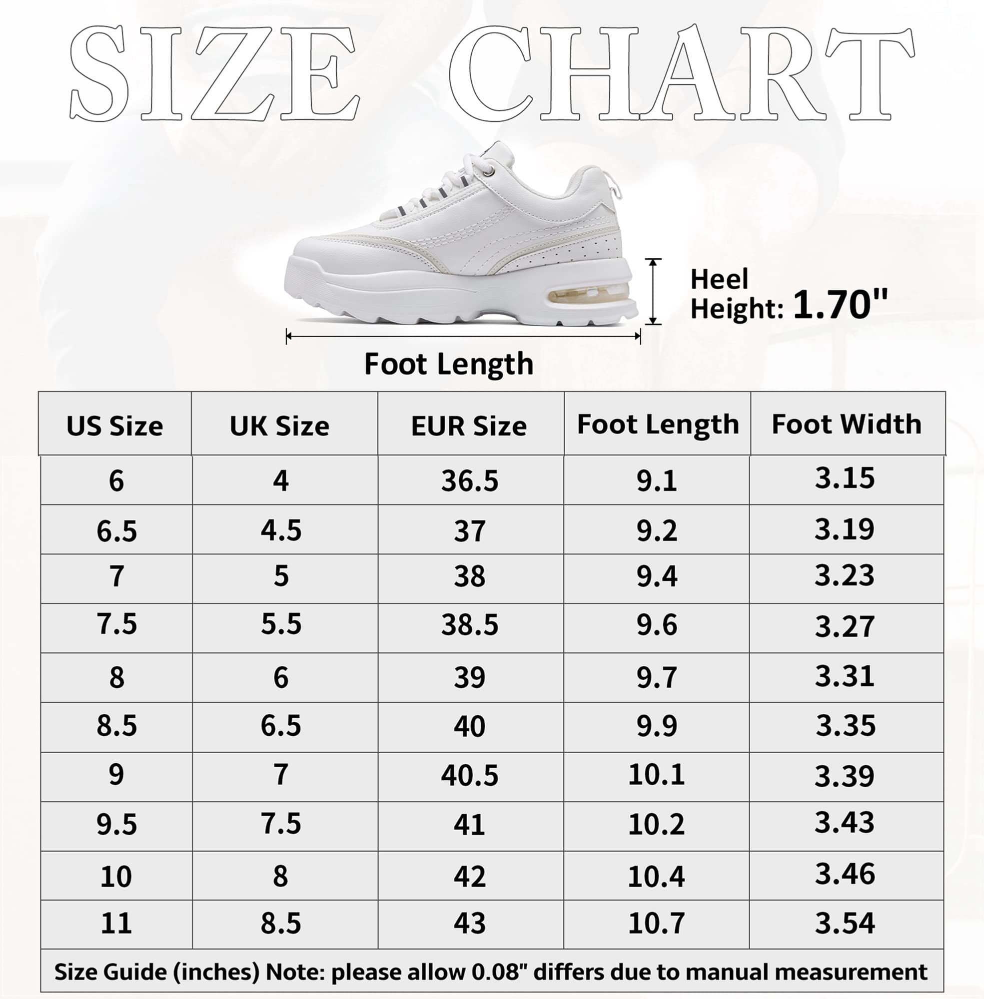 Vepose Women's 8019 Fashion Sneakers, Air Cushion Lace-up Walking Sneakers, Grey, Size 8 US -Memory Foam Running Shoes(CJY8019 Grey 08)