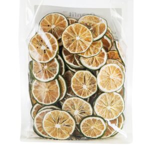oranfit dried lime slices, natural dried lime slices, crafts cake decoration cocktail garnish table scatters potpourri candle crafts (3oz/85g)