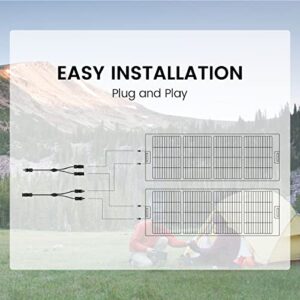 Solar Panel Connector Parallel Adapter Cable M/FF and F/MM NURZVIY SolarEpoch 1-to-2 Y Branch Solar Connectors Parallel Wire Plug Tool Kit for Solar Panel