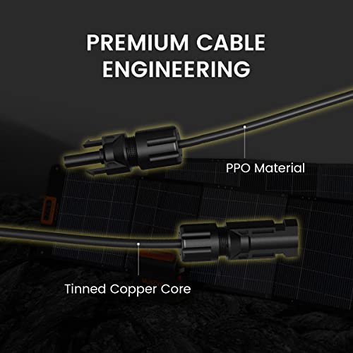 Solar Panel Connector Parallel Adapter Cable M/FF and F/MM NURZVIY SolarEpoch 1-to-2 Y Branch Solar Connectors Parallel Wire Plug Tool Kit for Solar Panel