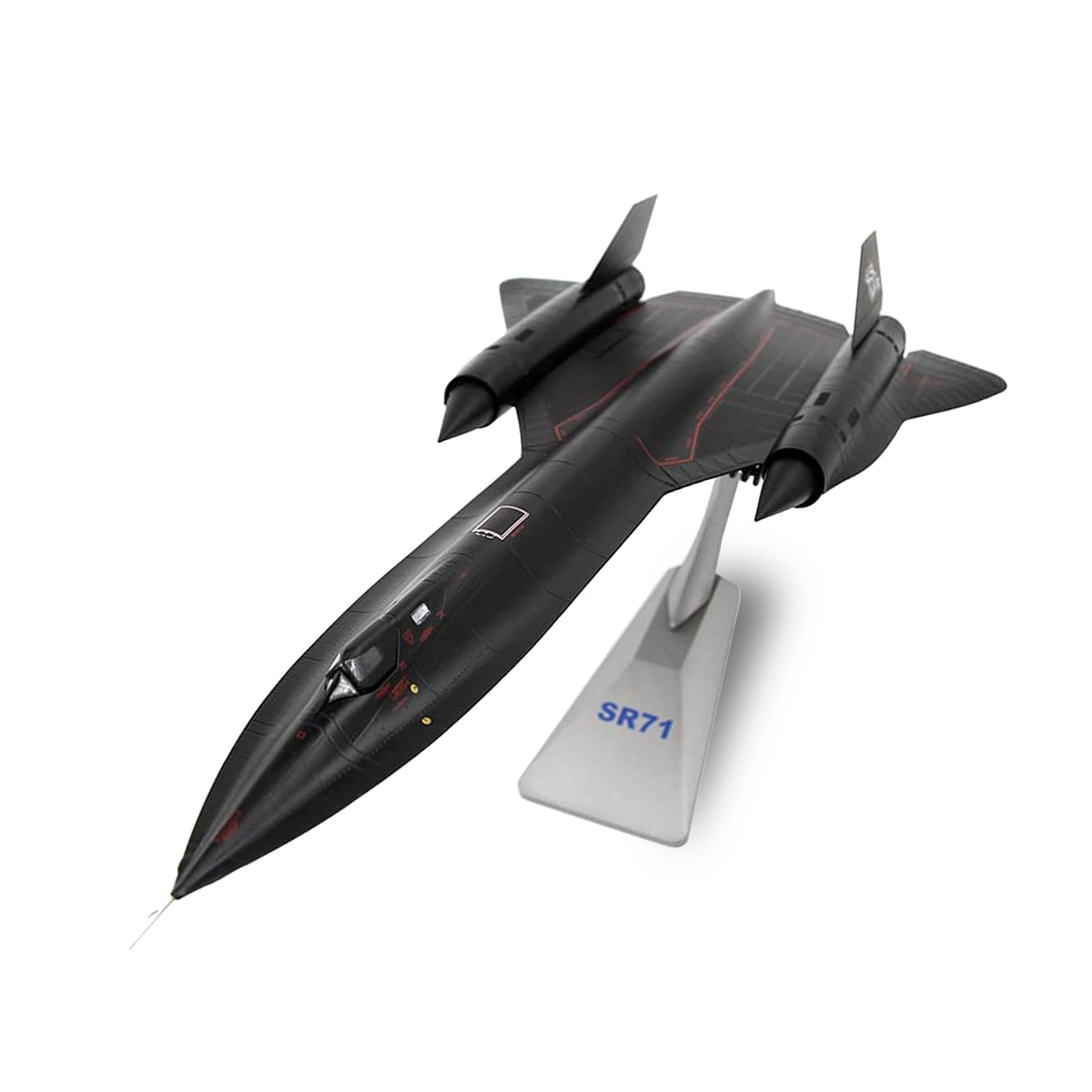 NUOTIE 1/72 Scale SR-71a Blackbird Metal Model High-Altitude Reconnaissance Aircraft Military Diecast Plane Model for Collection or Gift