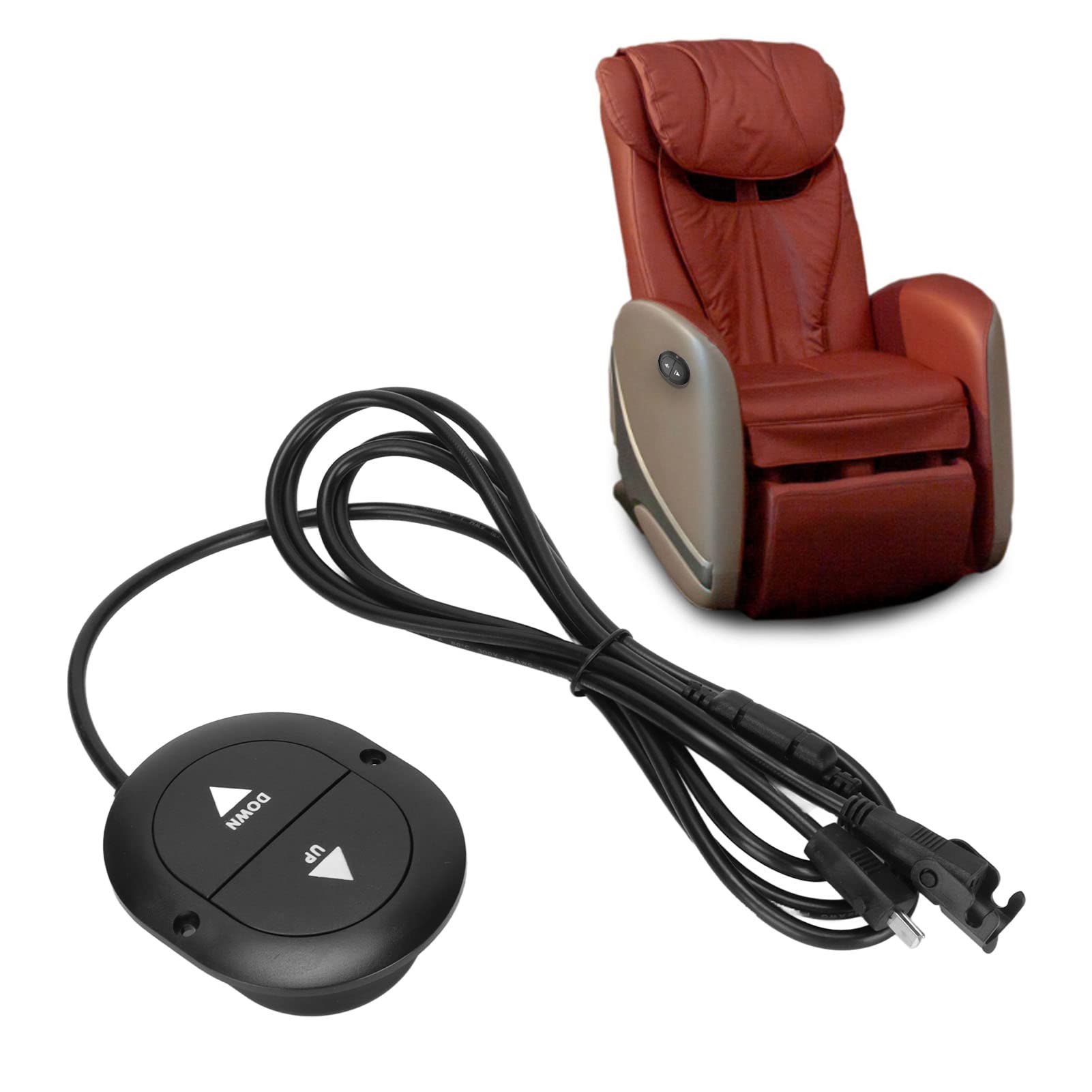 TOPINCN Power Recliner Control, Electric Chair Control with 2 Buttons Recliner Replacement Parts Recliner Hand Control Lift Chair Power Recliner