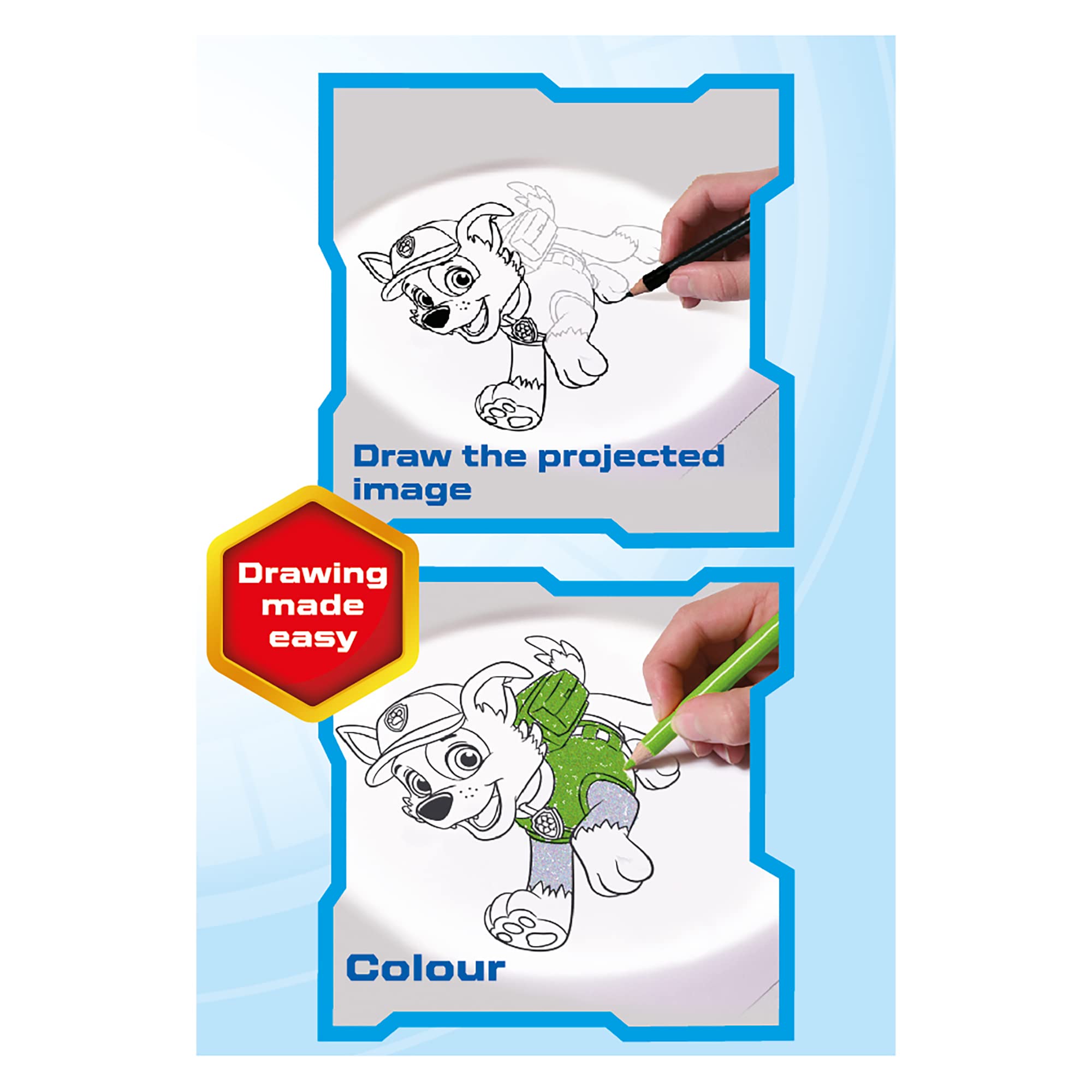 Nickelodeon PAW Patrol: Drawing Projector, Draw Your Favorite Pups, 6 Easy to Change Images, Sketching, Kids Ages 3+