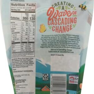 Cascadian Farm Organic Granola with No Added Sugar, Cinnamon Apple Cereal, Resealable Pouch, 11 oz.