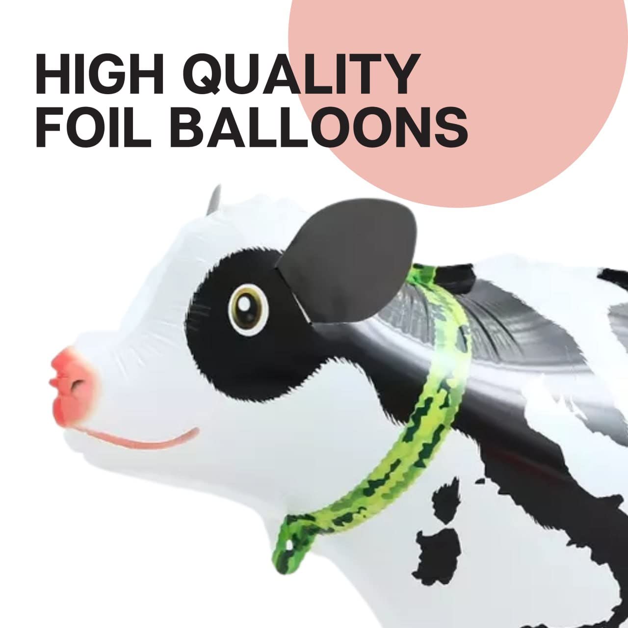 3PCS Cow Balloons Cow Party Favors Mylar Cow Balloon Birthday Decorations Cow Walking Balloons Farm Party Balloons Black White Balloons Walking Animal Balloons Western Party