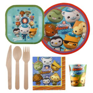 Octonauts Above and Beyond Party in a Box Kit: Complete Set 100+ Pieces - Plates, Cups, Banners, Utensils, Balloons, Stickers, Gift Bags, Decorations and More - Kwazzi, Barnacles, Dashi