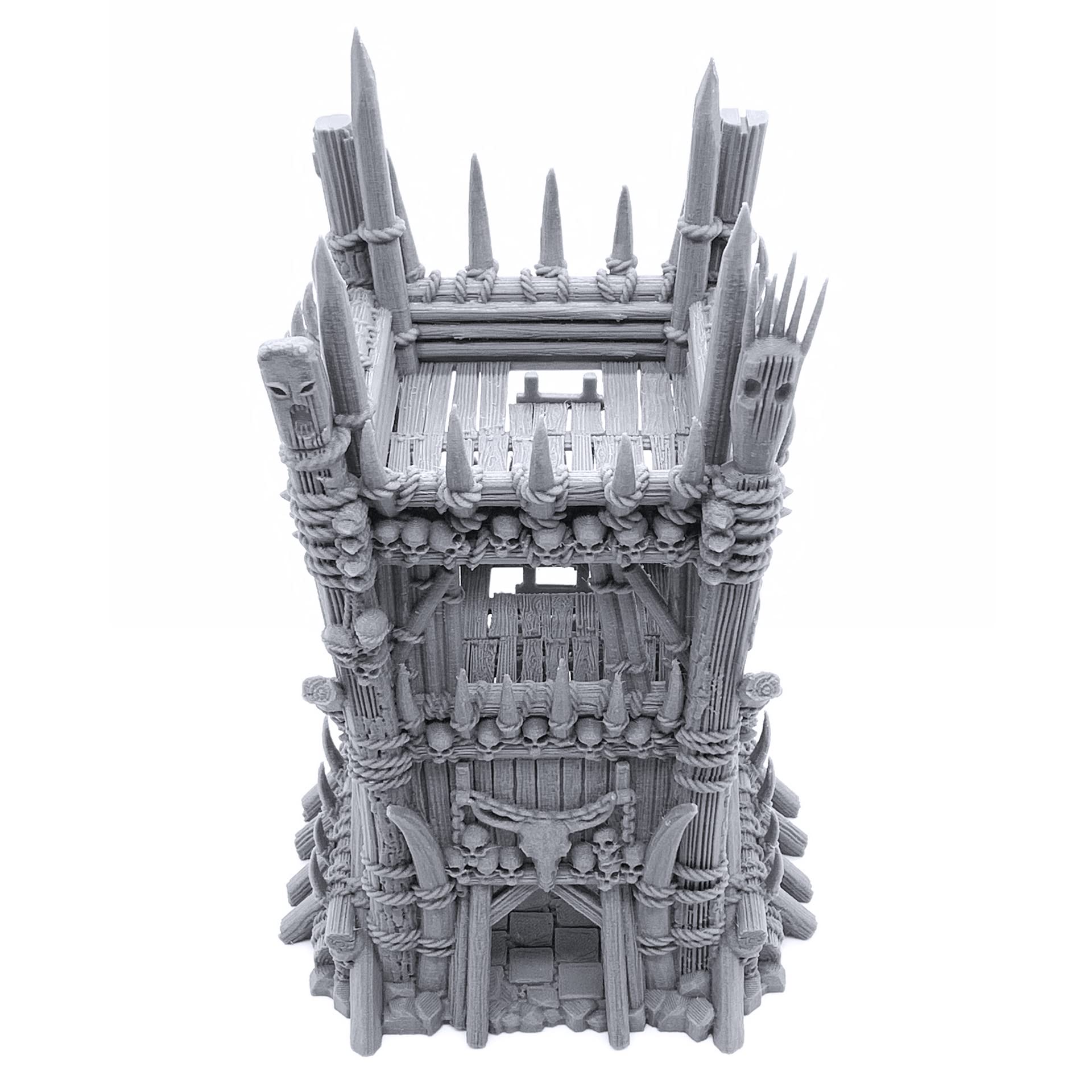 EnderToys Tribal Tower by Printable Scenery, 3D Printed Tabletop RPG Scenery and Wargame Terrain 28mm Miniatures