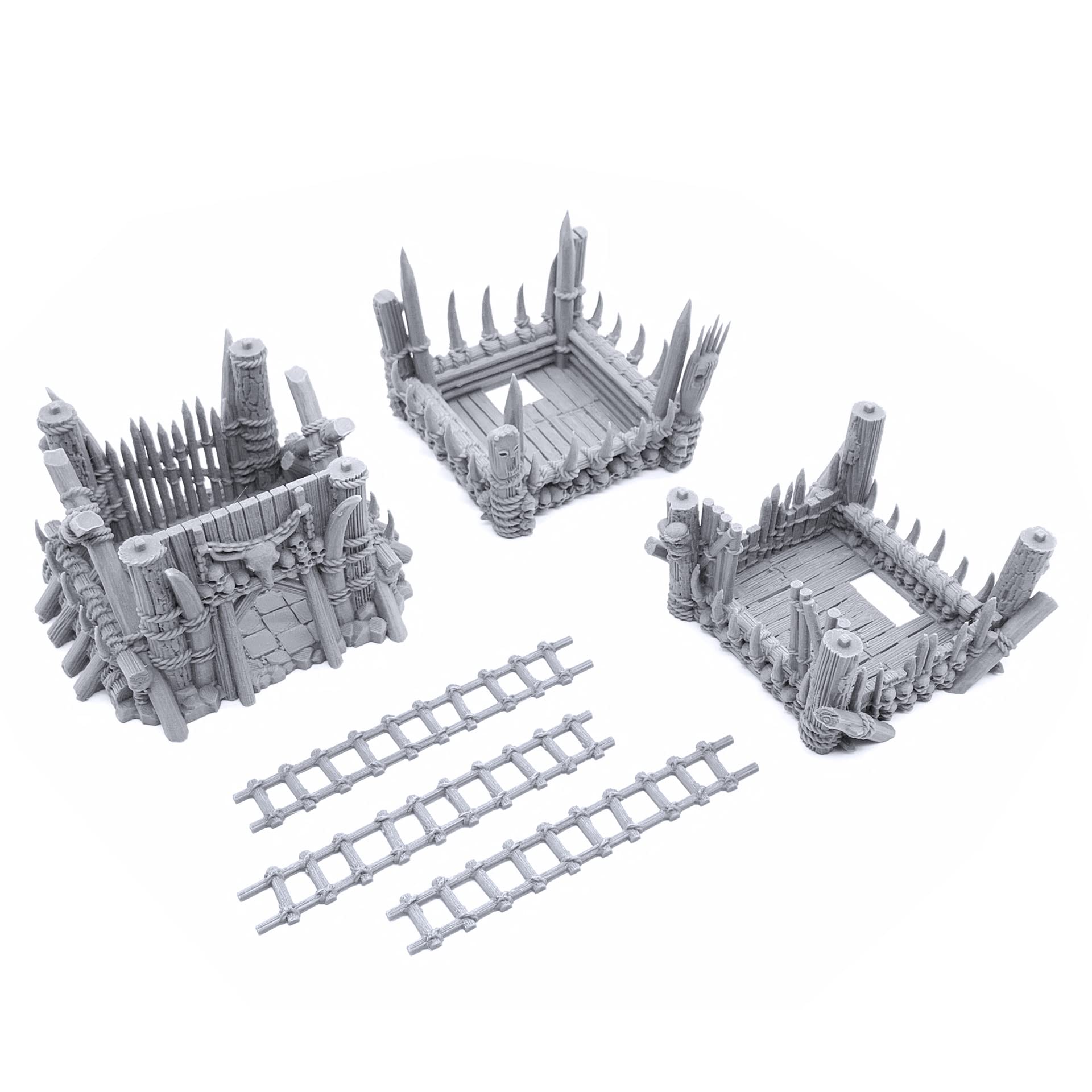 EnderToys Tribal Tower by Printable Scenery, 3D Printed Tabletop RPG Scenery and Wargame Terrain 28mm Miniatures