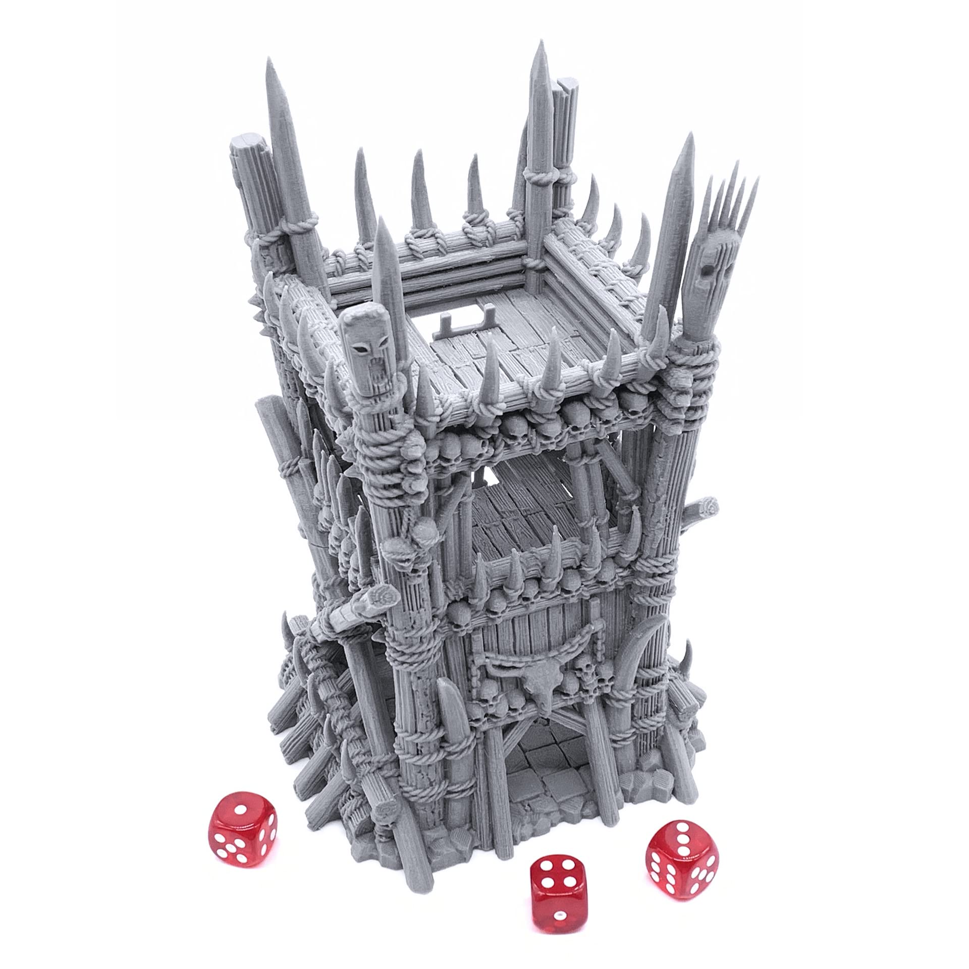 EnderToys Tribal Tower by Printable Scenery, 3D Printed Tabletop RPG Scenery and Wargame Terrain 28mm Miniatures