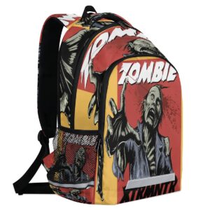 GzLeyigou Horror Zombie Pattern Backpack for Boys Girls Kids Schoolbag Children School Bookbag,Women Men Casual Daypack Students College Bookbags Travel Bags