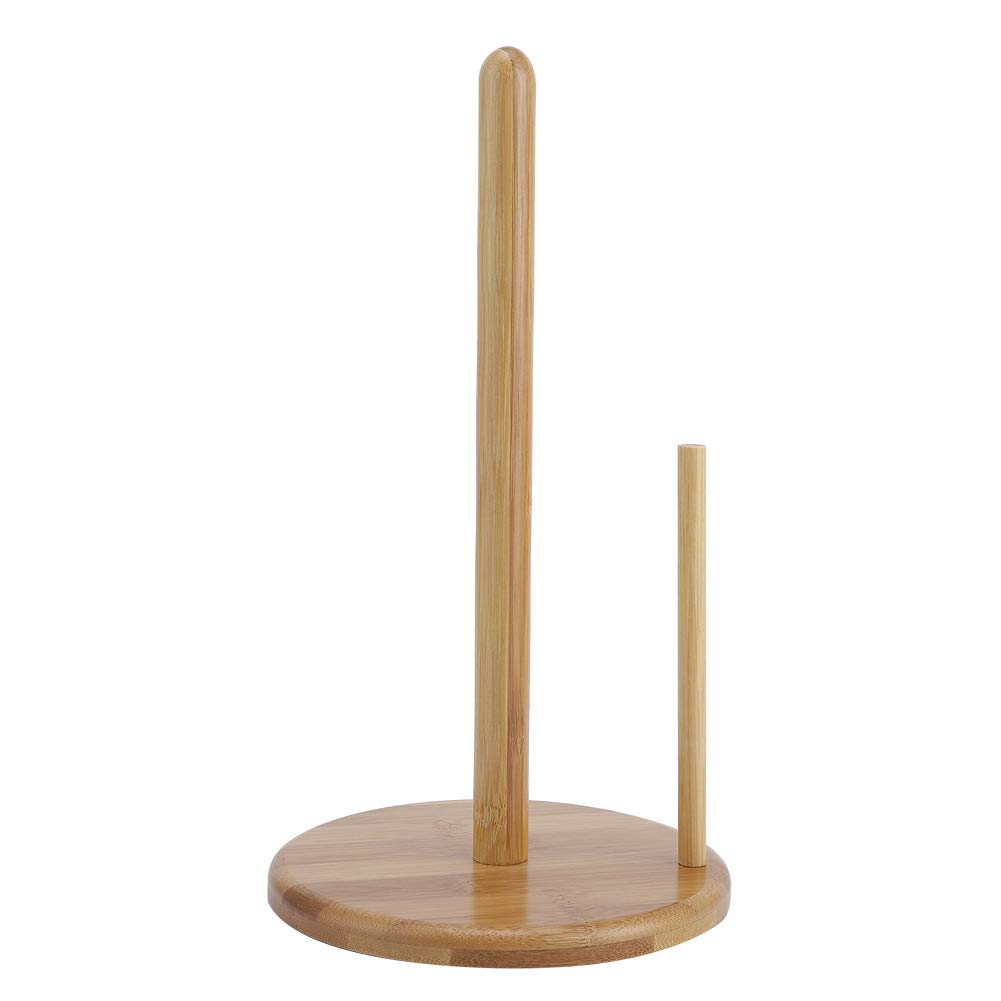 Paper Towel Holder,Wooden Paper Towel Holder Countertop,Detachable Bathroom Towel Roll Stand for Kitchen & Dining Room