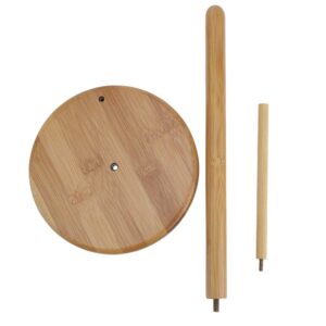 Paper Towel Holder,Wooden Paper Towel Holder Countertop,Detachable Bathroom Towel Roll Stand for Kitchen & Dining Room