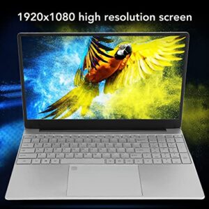 Acogedor 15.6in Laptop Computer, 1920x1080 HD Screen, 16GB RAM, 512GB SSD, Inte N5095 Chip, for Win11, 2.9GHz RWD, with Fingerprints, Keyboard Backlight, Numeric Keypad, Silver