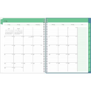 Blue Sky 2023-2024 Academic Year Teacher Weekly and Monthly Lesson Planner, 8.5" x 11", Flexible Cover, Wirebound, Ditsy Dapple Light (132002-A24)