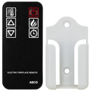 replacement remote control for costway 10194us-bk-cypf 3d electric firebox indoor fireplace heater