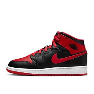 Nike Jordan Nike Air 1 Mid Men's Shoes Black/Fire Red-White DQ8426-060 9.5