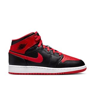 Nike Jordan Nike Air 1 Mid Men's Shoes Black/Fire Red-White DQ8426-060 9.5