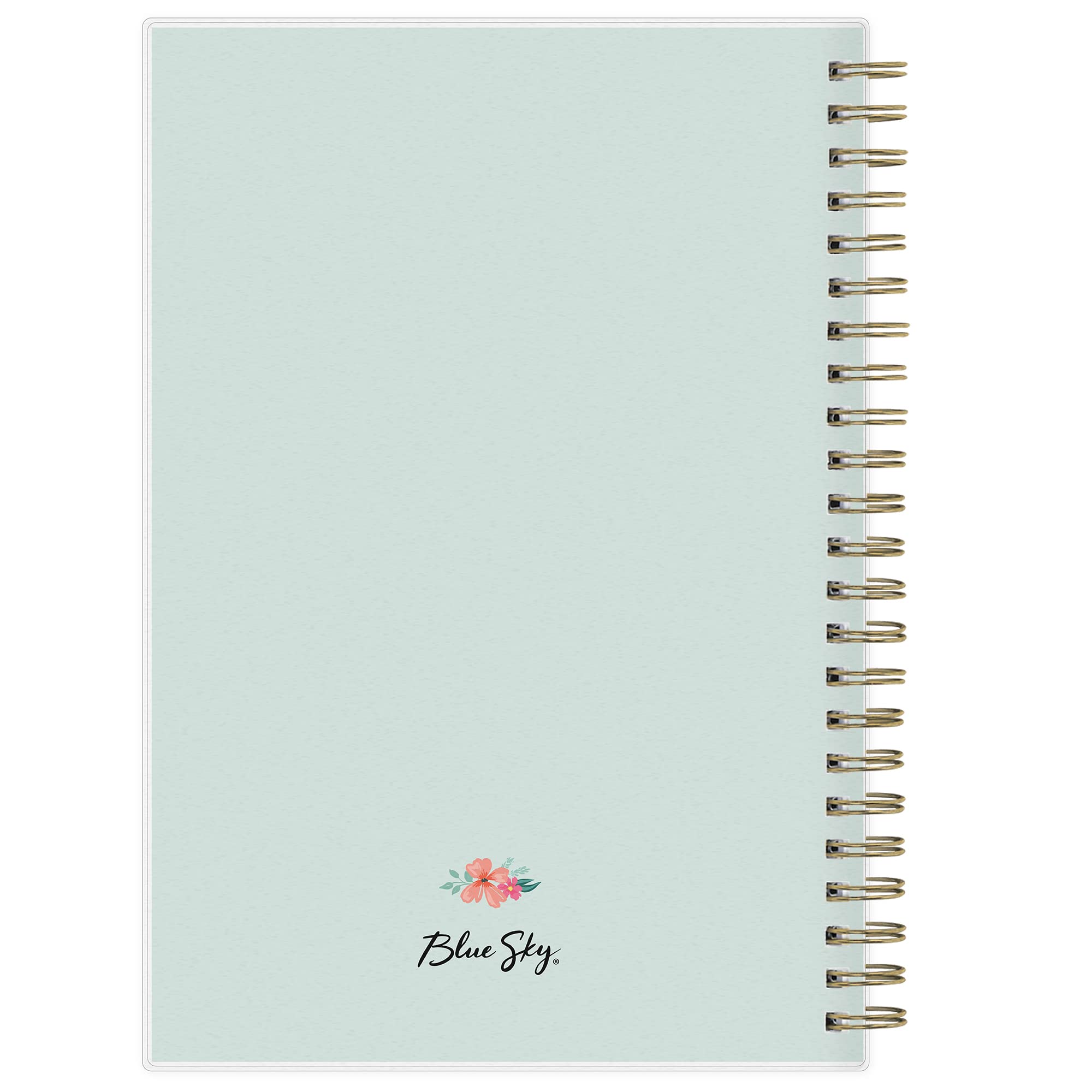 Blue Sky 2023-2024 Academic Year Weekly and Monthly Planner, 5" x 8", Frosted Flexible Cover, Wirebound, Laurel (144724)