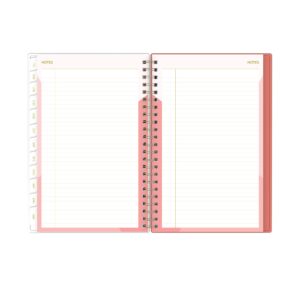 Blue Sky 2023-2024 Academic Year Weekly and Monthly Planner, 5" x 8", Flexible Cover, Wirebound, Cali Pink (130621-A24)