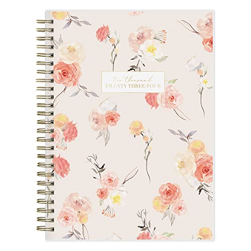 Blue Sky Life Note It 2023-2024 Academic Year Weekly and Monthly Planner Notes, 5.875" x 8.625", Frosted Cover, Wirebound, Hannah Frosted (142590-A24)