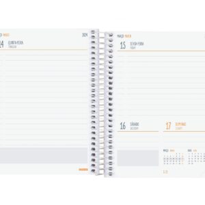 Finocam - Secondary diary 2023 2024 1 day page September 2023 - June 2024 (lesson year) + July and August summarized Tiger Portuguese