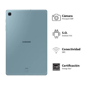 SAMSUNG Galaxy Tab S6 Lite 10.4" 64GB Android Tablet w/Long Lasting Battery, S Pen Included, Slim Metal Design, AKG Dual Speakers, US Version, Angora Blue (Renewed)
