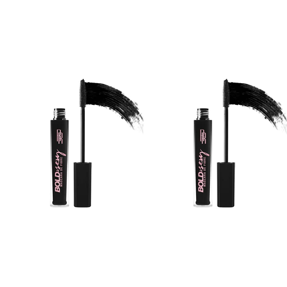 Black Radiance Bold & Sexy Fiber Mascara Black (Pack of 2)