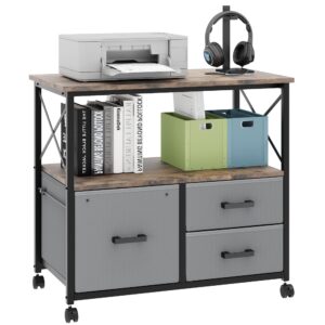 amyove 3 drawer lateral file cabinet, size1, grey
