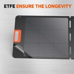 LiTime 100W Portable Solar Panel, Mono Crystalline Silicon Cells, IP67 Dust & Water Proof, Suitable for Portable Power Station, Using for RV, Camping, Overland etc.