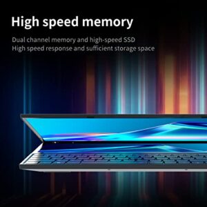 Shanrya 16in 14in Dual Screen Laptop, 100‑240V Dual Touch Display Screen Laptop 32GB DDR4 RAM 512GB PCIe NVMe M.2 SSD 13600mAh Battery for Office (US Plug)