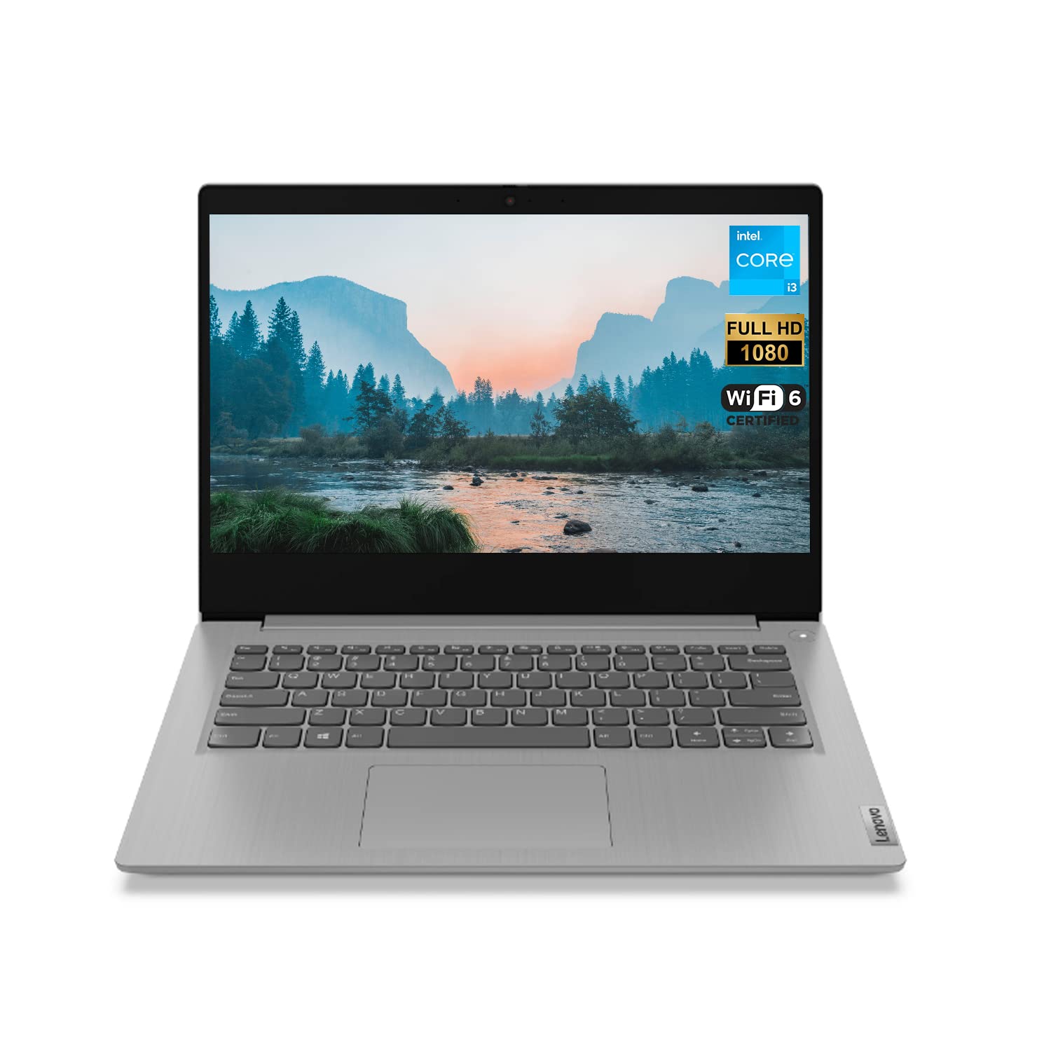 Lenovo IdeaPad 3i Laptop, 14" FHD Screen, Intel i3-1115G4 Processor, 8GB RAM, 512GB SSD, Webcam, HDMI, Media Card Reader, Dolby Audio, Wi-Fi 6, Windows 11 Home, Platinum Grey