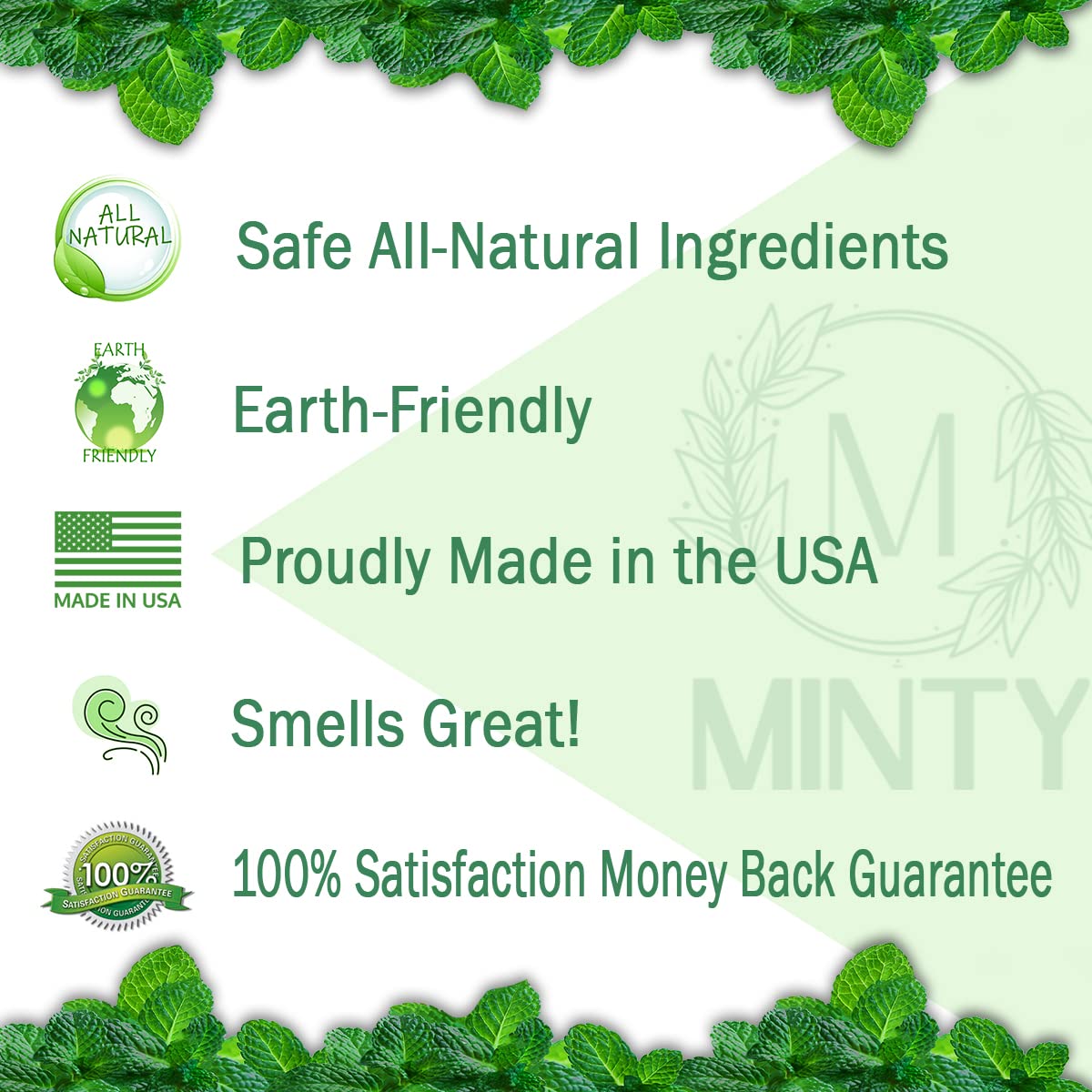 Minty Rodent Repellent, Natural 5% Peppermint Oil Spray for Mice, Rats, Chipmunks and Rodents, Indoor and Outdoor, House and Car Engine Use, 128 fl oz Gallon