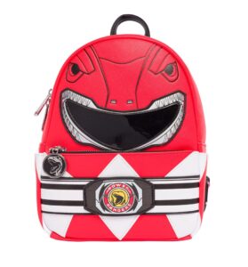 loungefly power red ranger cosplay mini backpack toyz n fun exclusive