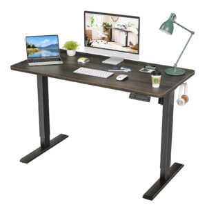 stary height adjustable electric standing desk with whole board, modern, white
